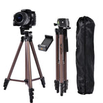 Camera Tripod for Cellphone Phone Tripod Phone Camera Holder for Canon Nikon Sony DSLR Digital Camcorder WT3130 Aluminum